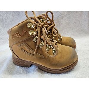 FILA Kids Youth Boots Shoes‎ Tan Size 11 Pre-owned 3hm00576-200